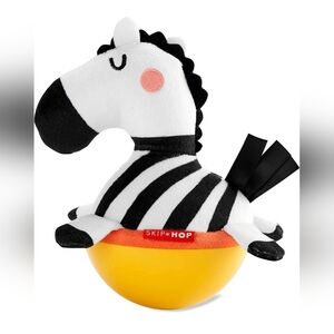 GUC Skip Hop ABC And Me Zebra Wobble Baby Toy
